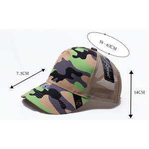 Cappellino Trucker Mimetico Banie in Tessuto a Rete Traspirante a 6 Pannelli per Adulti, Protezione Solare per Esterni, Cappello Casual Primavera Estate - Product Image 1