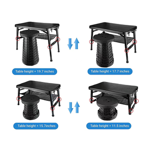Hot Sale Plastic Foldable <strong>Small</strong> Beach <strong>Table</strong> Portable <strong>Camping</strong> with Drink Holder Mesh Storage for Outdoor Fishing Hiking - Product Image 4