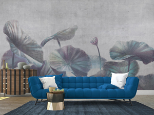 <span class=keywords><strong>Pintura</strong></span> China <span class=keywords><strong>3D</strong></span> personalizada pintada a mano Libélula y flor de loto vibrante papel pintado Mural Chinoiserie seda <span class=keywords><strong>para</strong></span> dormitorio comedor - Product Image 3
