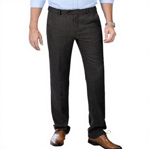 XZF1037 Costume pantalon en laine à fermeture éclair et perles de style britannique pour homme - Product Image 2