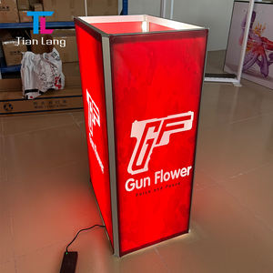 Contador de promoción retroiluminado LED de aluminio de montaje rápido, diseño sin marco bloqueable para exposiciones portátiles, ferias comerciales - Product Image 4