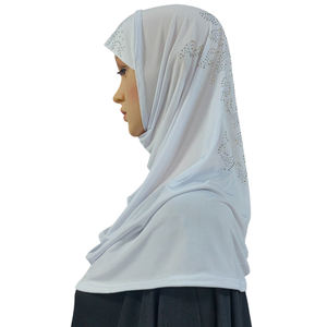 Enfants filles Yong femmes musulman <span class=keywords><strong>arabe</strong></span> Hijab uuderfoulard d'école strass enfant couvre-chef couverture Bonnet châle Wrap islamique couvre-chef - Product Image 3