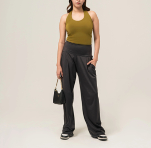 <span class=keywords><strong>Pantalon</strong></span> de jogging ample et respirant à taille haute imprimé, en polyester et élasthanne, pour femme, livraison <span class=keywords><strong>DDP</strong></span> - Product Image 5