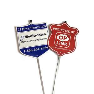 Custom Home Safety <span class=keywords><strong>24</strong></span> Hour Monitoring Protection Aluminio <span class=keywords><strong>ADT</strong></span> Security Reflective Yard Sign Custom Yard Signs - Product Image 1