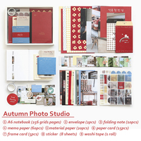 Coffret Cadeau Journal d'Art Rétro et Simple, Carnet de Notes avec Reliure Cousue, Format A6, 128 Feuilles, Pages Intérieures Imprimées, Couverture en Papier