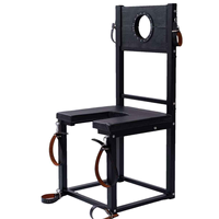 Ensemble complet de chaise de bondage en gros avec cadre métallique stable et sangles de fixation réglables pour jeux adultes