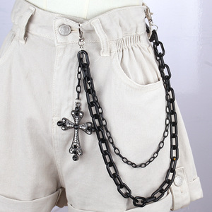 Cadena de Cintura de Metal Multicapa de Moda, Colgante de Fantasma de Dibujos Animados de Halloween, Accesorio Decorativo Unisex - Product Image 3