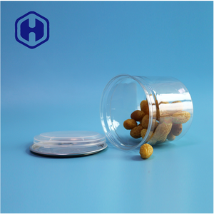 401 #   Boîtes cylindriques durables, étanches, sans BPA, en PET pour l'emballage de collations, d'épices, de noix, de bonbons, de salades et d'aliments - Product Image 3