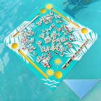 Tapis de Mahjong Pliable de Haute Qualité en EVA, Plateau Flottant avec Étui de Transport