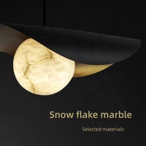 <span class=keywords><strong>Led</strong></span> droplight phòng ngủ Alabaster giường ánh sáng đá cẩm thạch sang trọng cao cấp bàn ăn Bar đèn chùm - Product Image 1