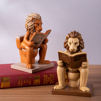 Artisanat en résine Lion - Statues d'animaux décoratives - Décorations créatives pour la maison, idéales pour le salon et les cadeaux d'anniversaire
