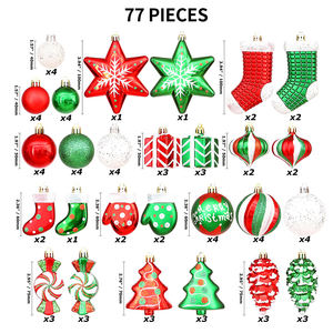 Bola de Navidad duradera de alta calidad de nuevo diseño de fábrica al por mayor, bolas impermeables para árbol de Navidad - Product Image 2