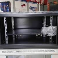 Armoire serveur murale en acier laminé à froid de 19 pouces 6U, économiseur d'espace, rack réseau