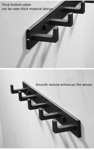 Jaya ตะขอแขวนเสื้อติดผนังผ้าเช็ดตัวพร้อมตะขอแขวนติดผนัง - Product Image 5