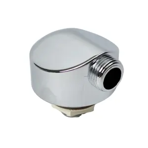 Shower Panel Parts Accessories 90 Degree Chrome-Plated ABS Elbow Shower Hose Connector
