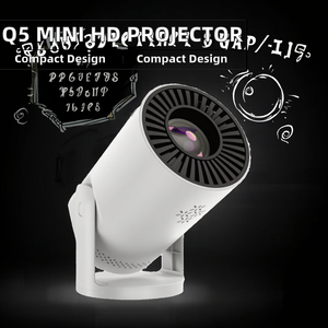 Máy chiếu <span class=keywords><strong>mini</strong></span> <span class=keywords><strong>HD</strong></span> Q5 Mate bán chạy năm <span class=keywords><strong>2025</strong></span> với âm thanh nổi HIFI, dùng cho rạp hát gia đình, hỗ trợ độ phân giải 720p, 1080p, 4k - Product Image 2