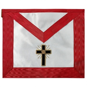 Masonic regalia scottish Rite aasr ผ้ากันเปื้อน18TH องศาละตินข้าม - Product Image 1