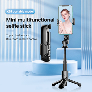 Factory Outlet K25 Fill Light Phone Selfie Stick Mini Portable Handheld Photo Rotation Stick para viajes de teléfono y cámara - Product Image 2