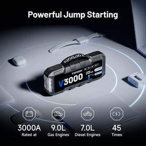 TOPDON V3000 24000 мАч 3000A портативный автомобильный аккумулятор стартер многофункциональный аккумулятор автомобильный бустер Суперконденсатор стартер - Product Image 4