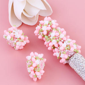 New Arrival Painted Irregular Pearl Flower Ball Shiny Lucite Mixed <b>Colorful</b> Loose Diy Fancy <b>Beads</b> for Pen Bracelet Making - Product Image 1