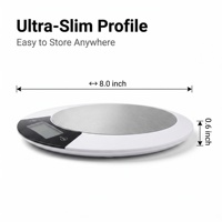 Báscula Digital de Cocina Multifunción de Precisión para Repostería, Medición Precisa de Ingredientes de Harina y Masa, para Encimera