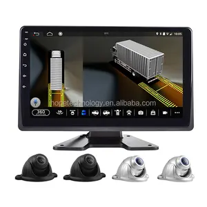 Monitor de tela sensível ao toque de 10,1 polegadas 4G Calibração remota para veículos comerciais 2D 3D AI 360 graus Panorama AR Surround View DVR