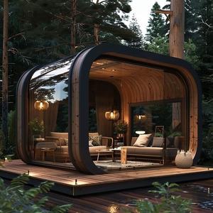 Zent Luxueux Préfabriqué En Forme De Pod Mobile Apple Cabin Alliage Shell Mobile Grand Espace Capsule Maison - Product Image 4