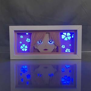 Boîte à lumière Anime <span class=keywords><strong>Nana</strong></span> Komatsu pour chambre d'enfant Décoration Manga Veilleuse LED Hachi Paper Cut Lightbox À côté de la lampe - Product Image 5