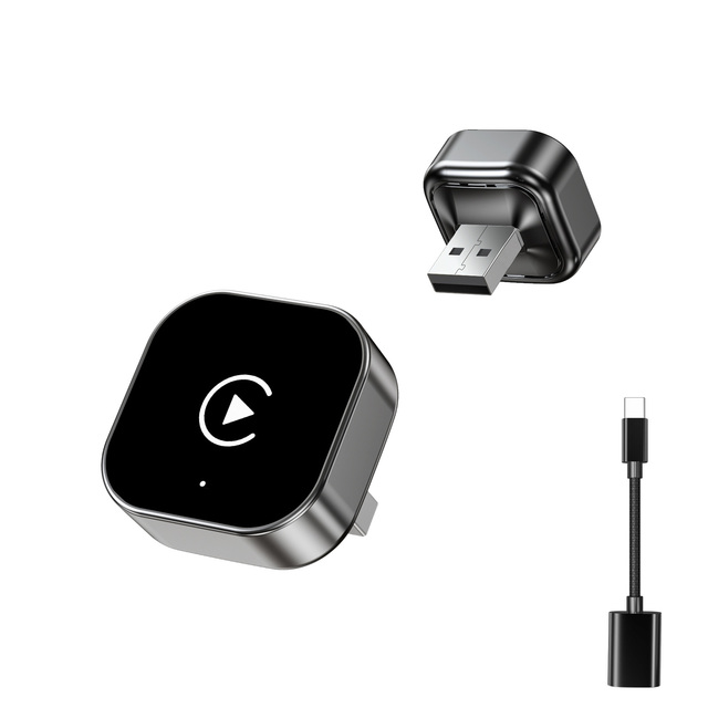 Wireless CarPlay Adapter Plug and Play 5G WiFi Bluetooth Voice Assistant Universal Fitment OEM Factory Direct Price