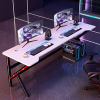 Vente en gros Bureau PC de jeu compétitif Table d'étude pliable en bois pour café Internet et écriture Table d'ordinateur élégante
