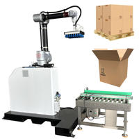 Système de palettisation robotisé entièrement automatique à 6 axes Chargement et déchargement Machine de palettisation robotisée pour ligne d'emballage de conteneurs