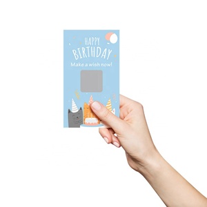 Cartes à gratter d'anniversaire personnalisées : styles mignons, impression UV, informations gagnantes - Product Image 4