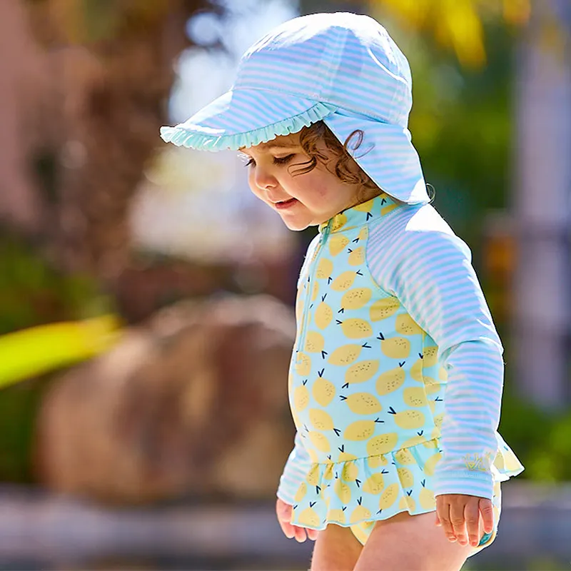Baby Sun Hat UV Protetora Beach Baby Swim Hat Para O Bebê De Idade 0-2 Meses