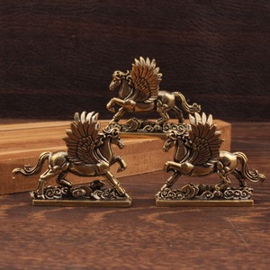 Adorno de Pegaso de Latón, 2 Piezas, Decoración Feng Shui para Escritorio, Hogar y Oficina - Product Image 1
