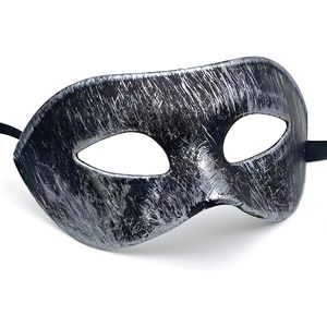 Máscara de ojos SINSEN para mascarada, diseño sencillo de media cara para hombres, accesorio de disfraz para fiesta de Halloween - Product Image 1
