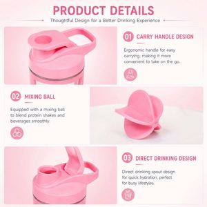 Custom logo 500ML 17oz Portable Scale Plastic Shaker Cup Milkshake <b>Protein</b> Gym Fitness Sports Gift Water Plastic Shaker <b>Bottle</b> - Product Image 4
