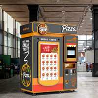 Máquina Expendedora de aperitivos y pizzas alimentada por robot para interior/exterior totalmente automática personalizable que acepta tarjeta/moneda/Código QR pago SDK