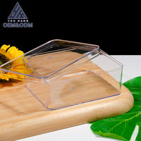 Tasse à mousse en plastique pour biscuits Tiramisu Dessert Pudding Emballage Transparent PS Boîte à gâteau écologique de qualité alimentaire avec logo personnalisé