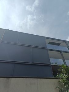 Wifi điện Rèm Shades thông minh ngoài trời không thấm nước dọc con lăn Rèm cho cửa sổ tự động màn các tính năng định dạng dây - Product Image 4