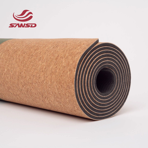 <span class=keywords><strong>Tapis</strong></span> de yoga en liège Sansd Alignement imprimé Oeillets écologiques <span class=keywords><strong>Tapis</strong></span> d'impression Fitness foncé <span class=keywords><strong>Tapis</strong></span> de yoga en liège mat Tpe - Product Image 1