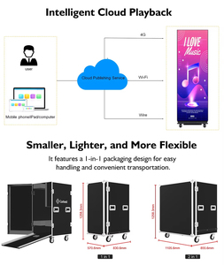 Canbest GoB p1.2 p1.5 p1.8 p2.5 kỹ thuật số có thể gập lại xách tay trong nhà dẫn hiển thị áp phích biểu ngữ Totem đứng màn hình cho cửa hàng cửa hàng - Product Image 6