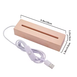 Soporte de madera personalizable de alta calidad acrílico para <span class=keywords><strong>Spotify</strong></span> Code 3D Night Light Music Album Plaque de negocios para regalos promocionales - Product Image 4