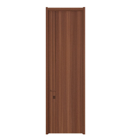 Puerta Interior Moderna Personalizada de Madera Maciza con Panel de Aislamiento Acústico de Melamina y Marco para Dormitorio, Hotel, Oficina, Apartamento