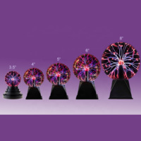 Lampe à boule Plasma 3/5/6/8 pouces pour fêtes, décorations