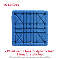 Palette en plastique double face KUDA 1515A-CSSM pour entrepôt, palette de stockage, palette de manutention, palette de sol 1500x1500x150mm