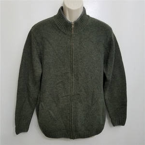 <span class=keywords><strong>Cardigan</strong></span> da <span class=keywords><strong>Uomo</strong></span> in Maglia di Lana Spessa 100% Cashmere Personalizzato <span class=keywords><strong>con</strong></span> Zip e Colletto Casual Autunnale - Product Image 4