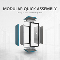 Bilik Kedap Suara Cyspace, Pod Ponsel, Studio Live-Streaming, Kantor Rumah, Pod Tidur Seri Star, Rangka Logam Modern untuk 6 Orang