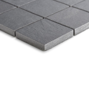 Piastrella a Mosaico Valona Nera 5x5, 30x30 Cm, Rettificata, Testurizzata, Opaca, Spessore 8,5 Mm - Product Image 3