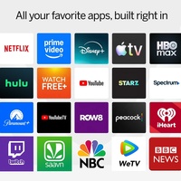 55-100 Zoll 4K UHD QLED Smart TV mit Android 15, WLAN, Sprachfernbedienung, Ultraflaches Design für Zuhause und Hotel