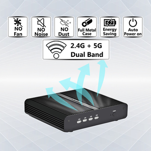 Mini <span class=keywords><strong>PC</strong></span> comercial de EE. UU., <span class=keywords><strong>CPU</strong></span> Core i7 10th, RAM <span class=keywords><strong>DDR4</strong></span> + SSD NVMe, pantalla dual 4K HD/DP, sin ventilador, carcasa de metal completa - Product Image 4
